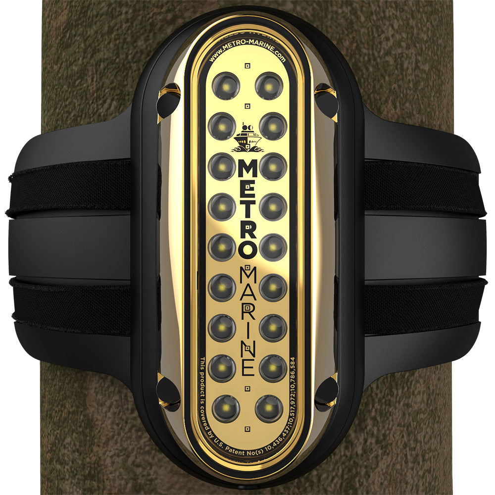 Metro Marine High-Output Vertical Piling Mount Light w/Intelligent Monochromatic LEDs - White, 90 Beam