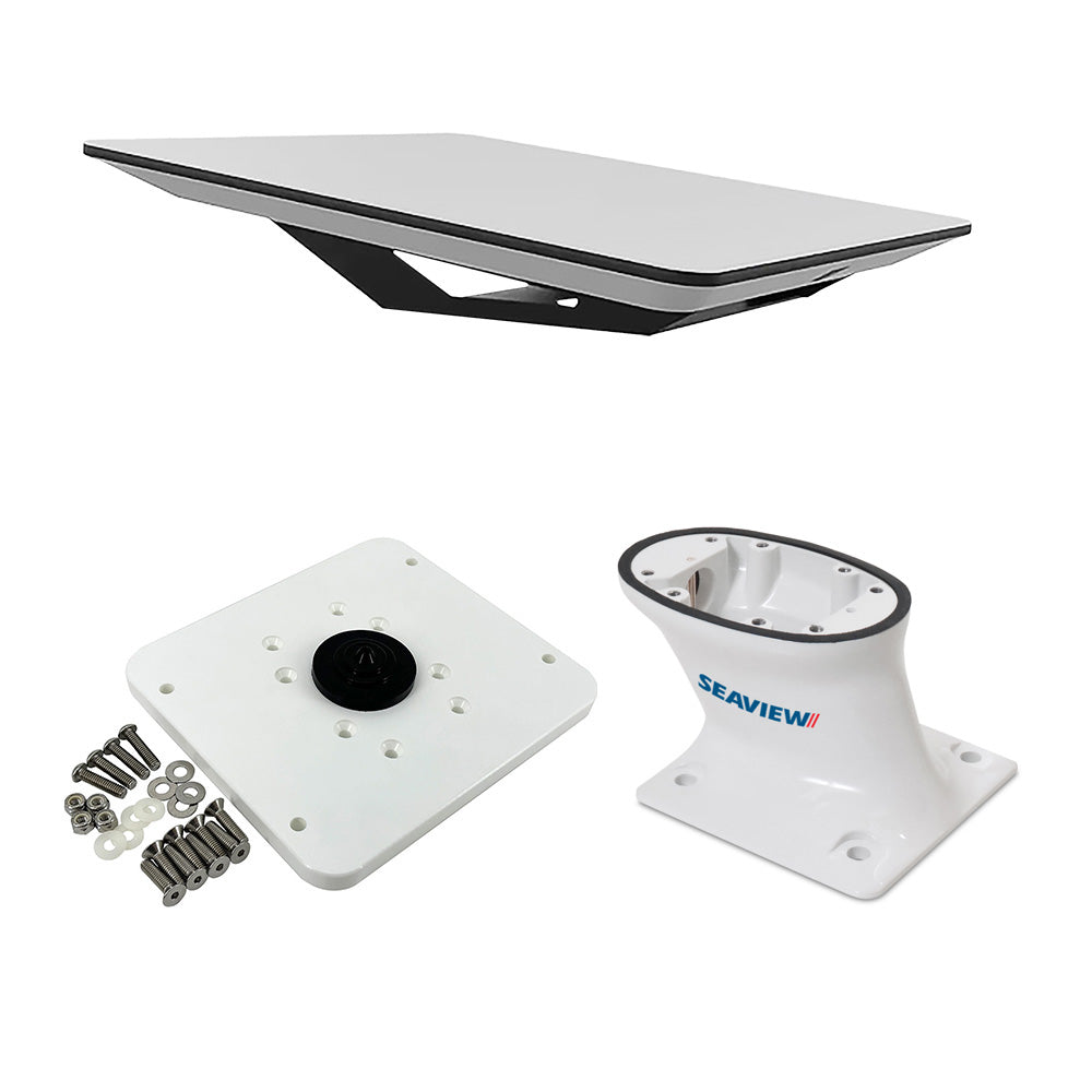 KVH Starlink Flat Panel Kit w/5" Seaview Pedestal Mount ADASTLKA Starlink Top Plate - Activation Service Plans Through KVH ONLY