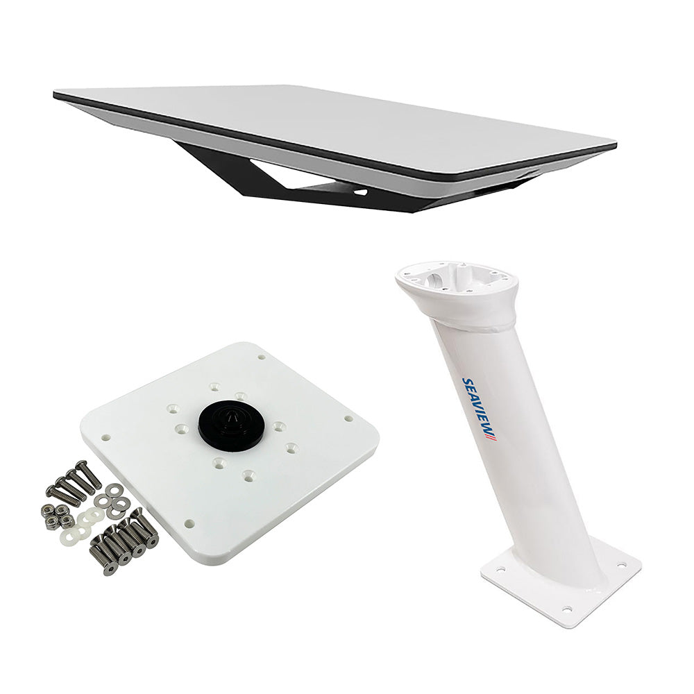 KVH Starlink Flat Panel Kit w/16" Seaview Pedestal Mount ADASTLKA Starlink Top Plate - Activation Service Plans Through KVH ONLY