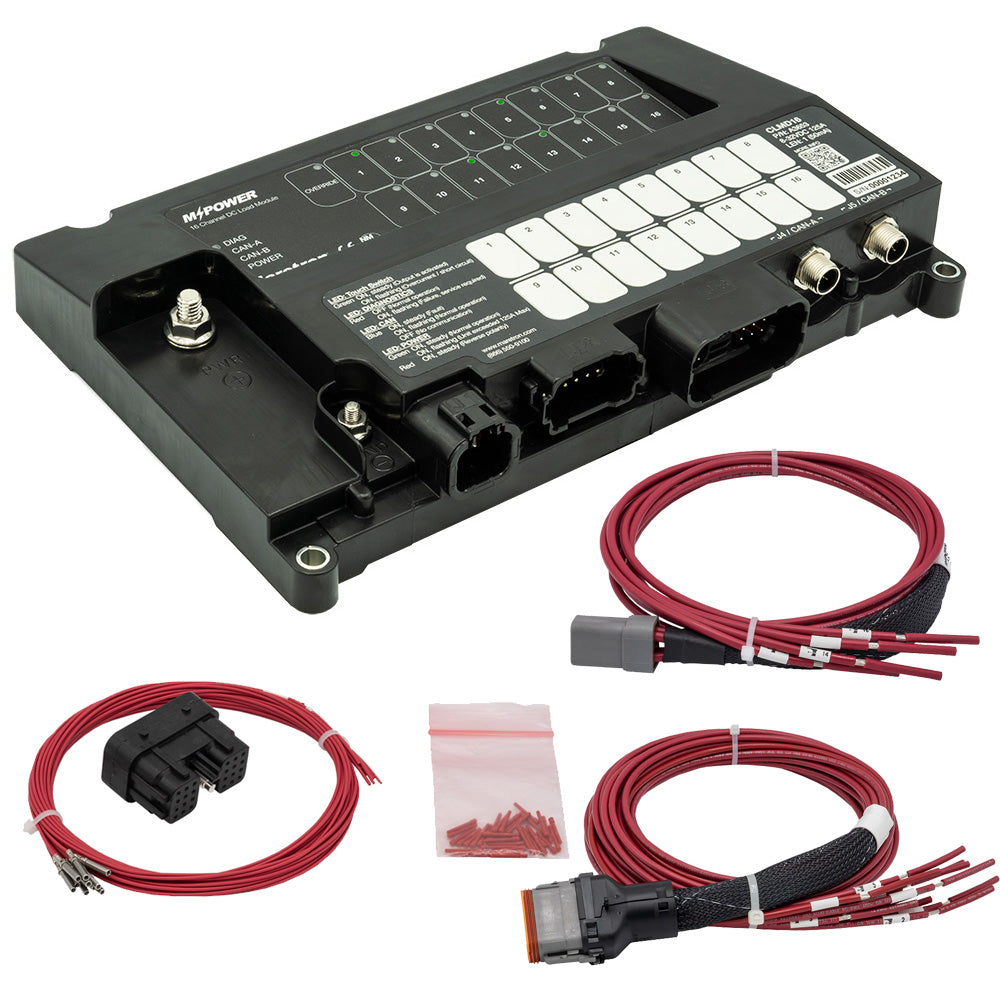 Maretron MPower 16-Channel DC Load Controller Module w/NMEA 2K w/J1 J2 Connectors