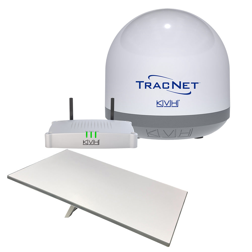 KVH Starlink Premium Standard RV Flat Panel Terminal w/TracNet Coastal Pro 5G/WiFi Compact Terminal w/TracNet Hub - Activation Service Plans Through KVH ONLY
