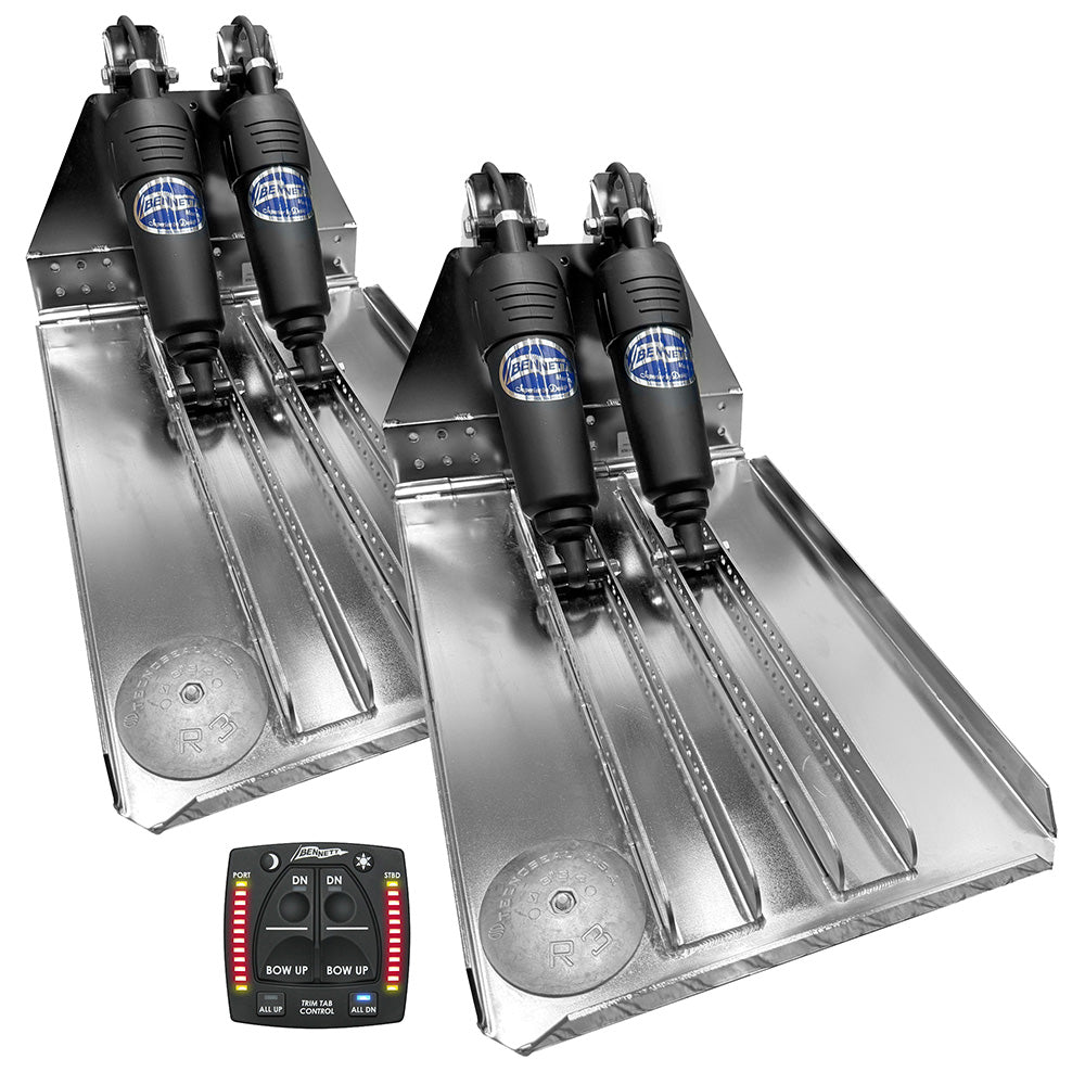 Bennett Marine BOLT 14x20 Dual Electric Trim Tab System w/One Box Indication Unit