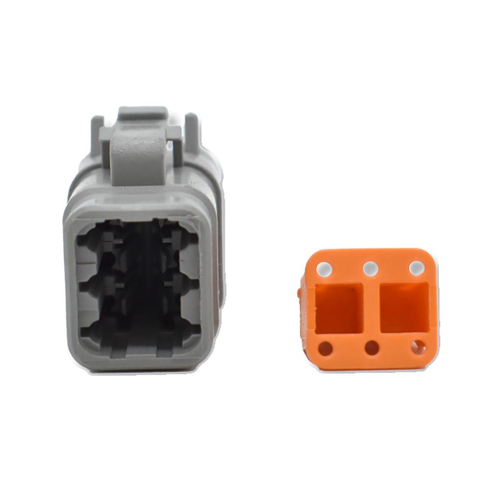 Bluewater 6 Position DTM Female Connector w/Wedge Lock