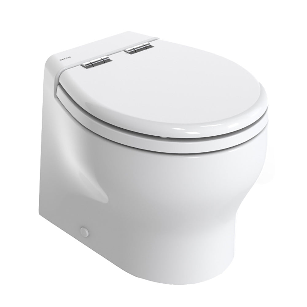 Thetford Silence 2G w/Wood Polyester Soft Close Seat Standard Solenoid - Short, White, 12V