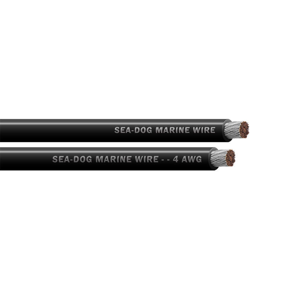 Sea-Dog 4 AWG Black Battery Cable - 100'
