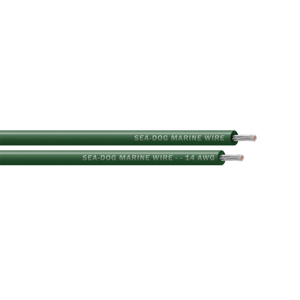 Sea-Dog 14 AWG Green Primary Wire - 25'