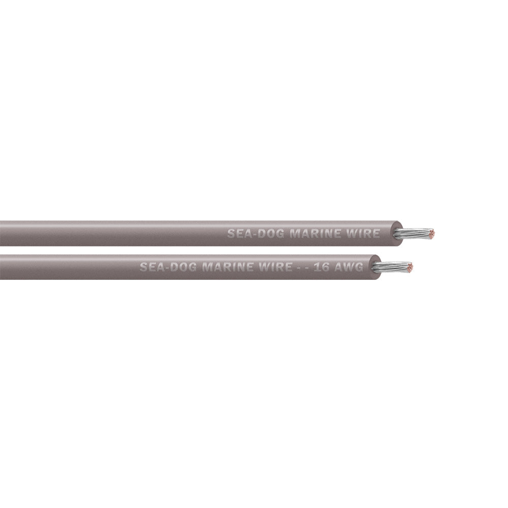 Sea-Dog 16 AWG Grey Primary Wire - 100'