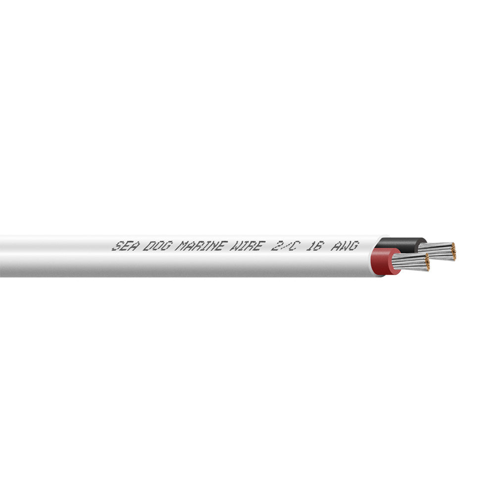 Sea-Dog 16/2 AWG Flat Duplex Wire - Red/Black - 500'