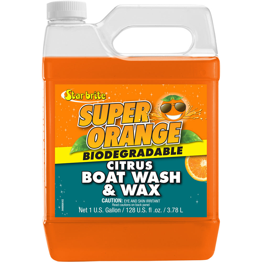 Star brite Super Orange Citrus Boat Wash Wax - Fresh Salt Water - 1 Gallon