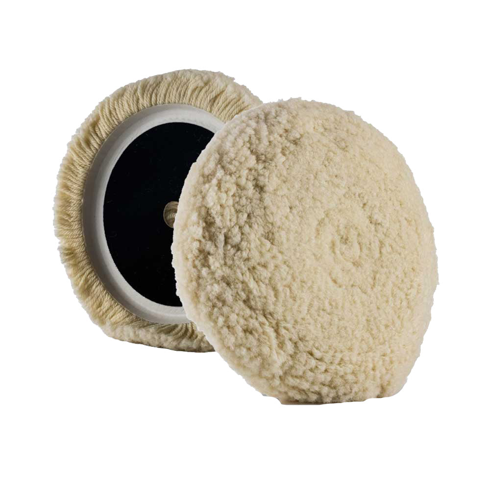 Lake Country Curved Edge 100% Steamed Twisted Wool Pad 7.5" x 1.5"