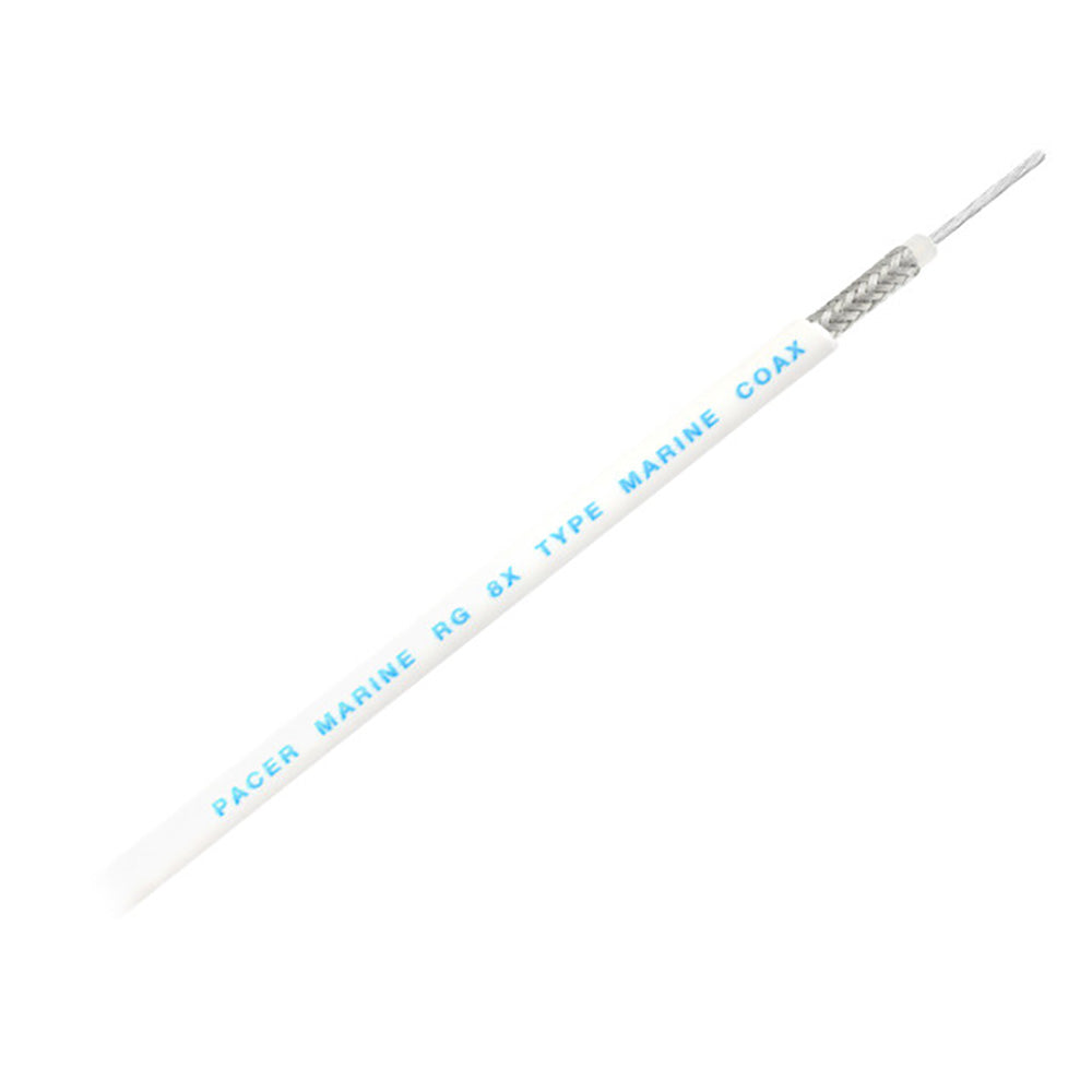 Pacer RG8XW Coax Cable - White - 200'