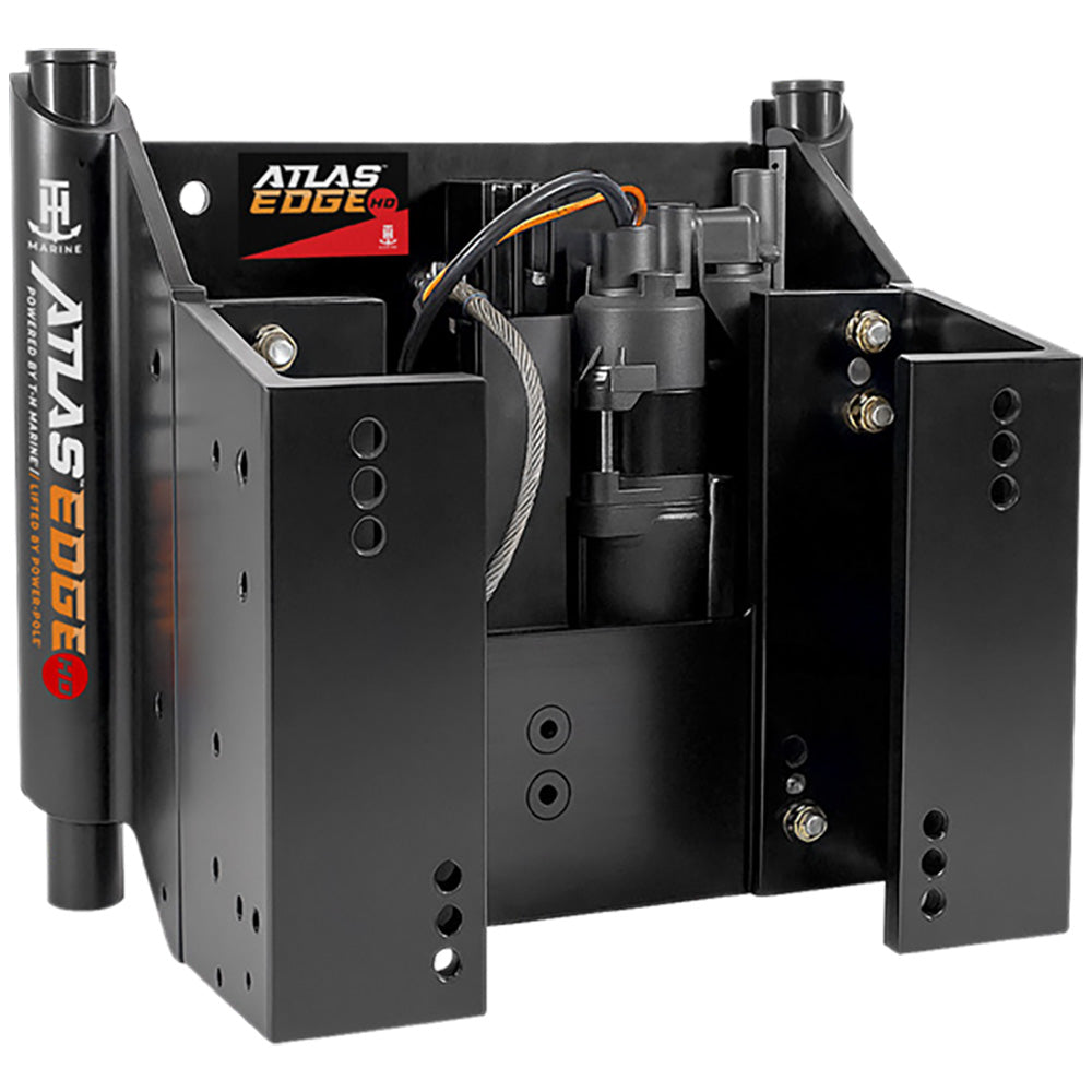 T-H Marine ATLAS EDGE 10" Set Back Hydraulic Jack Plate - Heavy Duty - Black