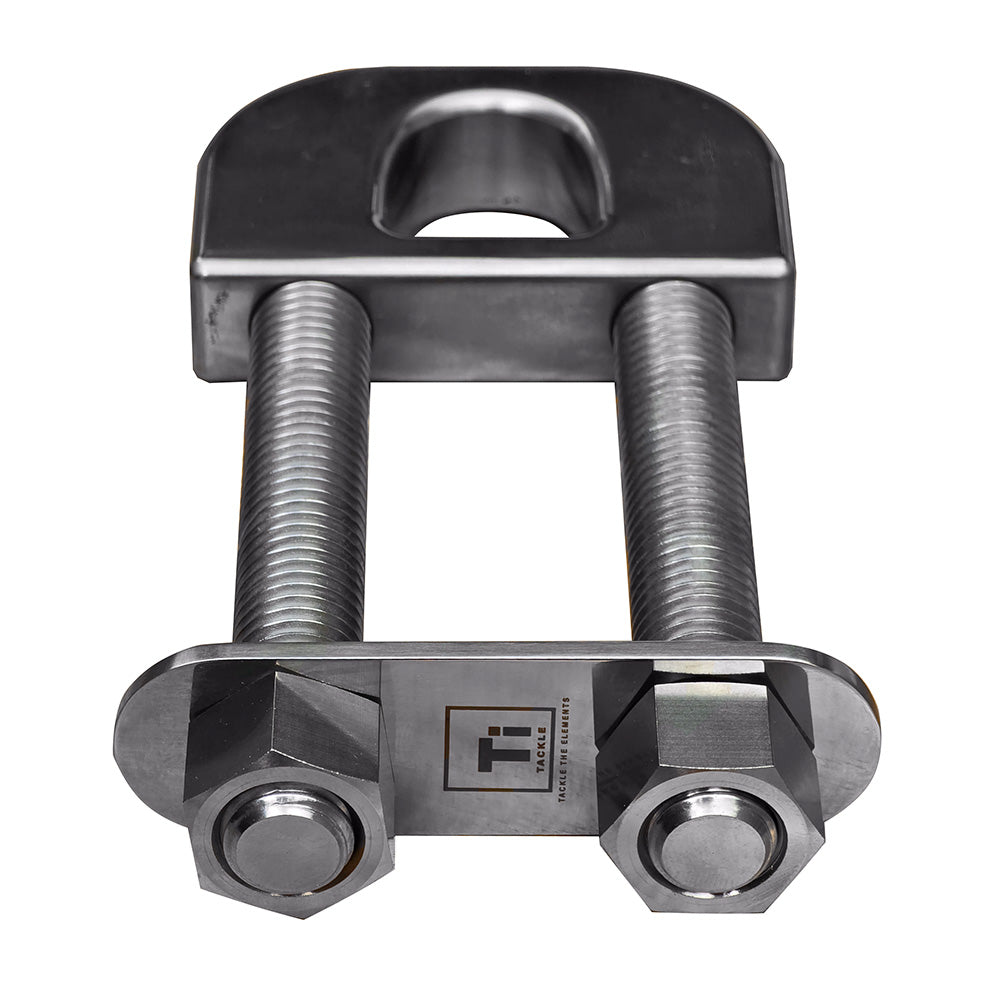 Ti-Tackle Titanium Bow D Ring - 4" Long Stud