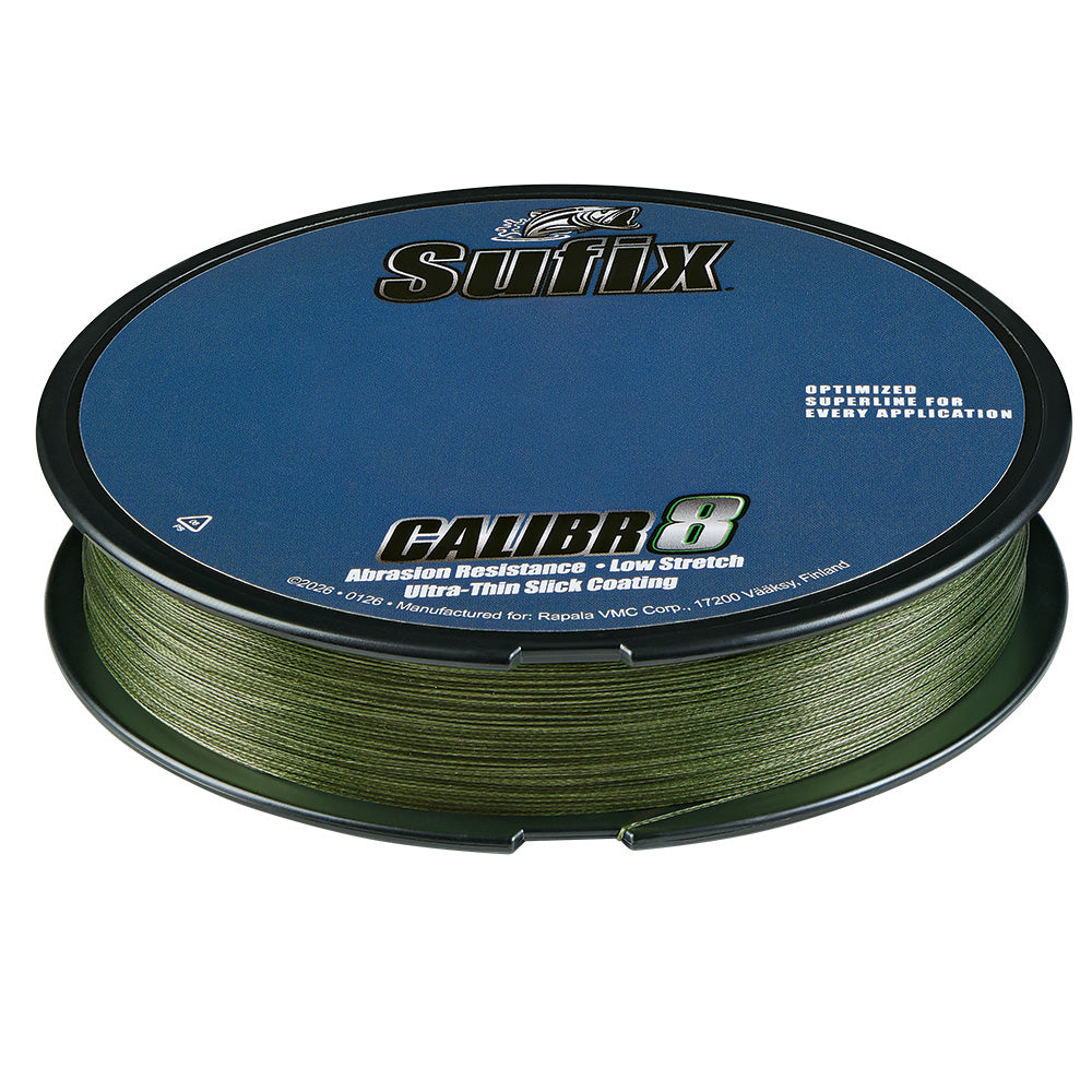 Sufix Calibr8 Braid 150yds 65lb - Low Vis Green