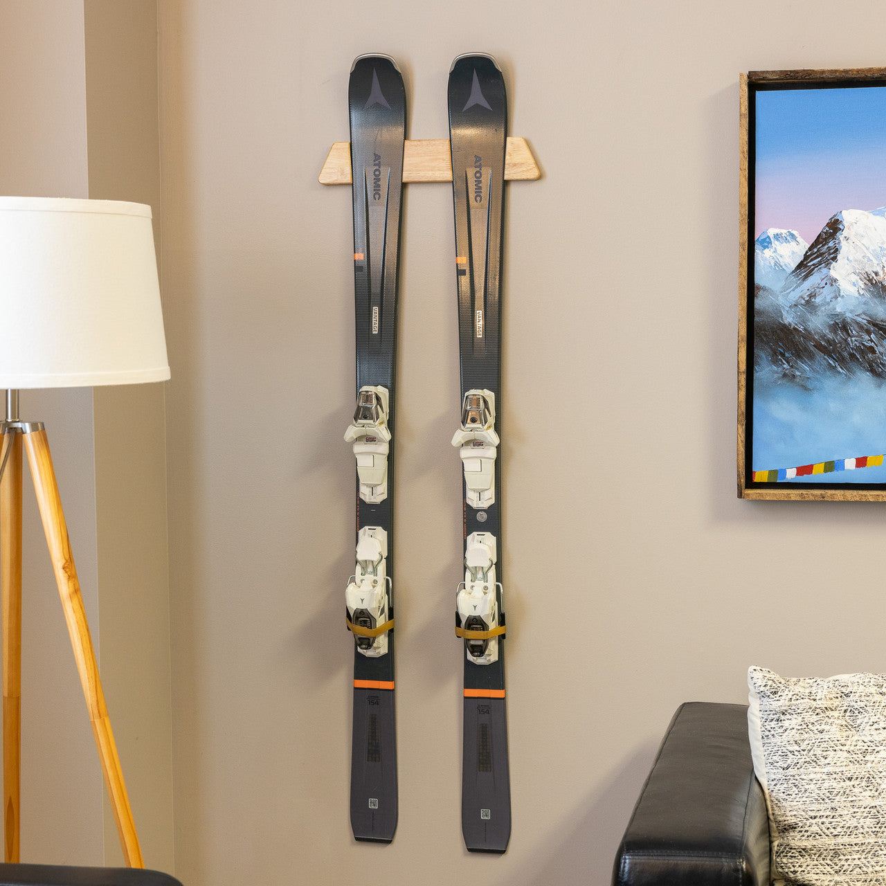 Vail Ski Display | Minimalist Wood Rack | Medium