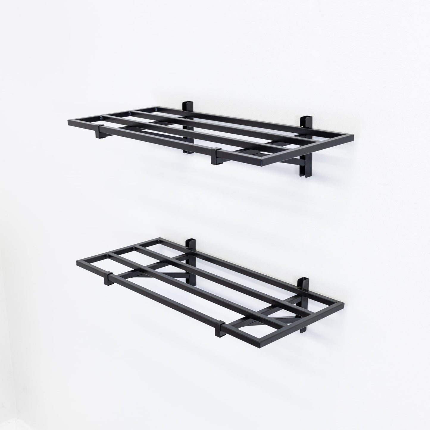 2' x 2' Bristol Garage Wall Mount Shelves | 2 Pack | Black