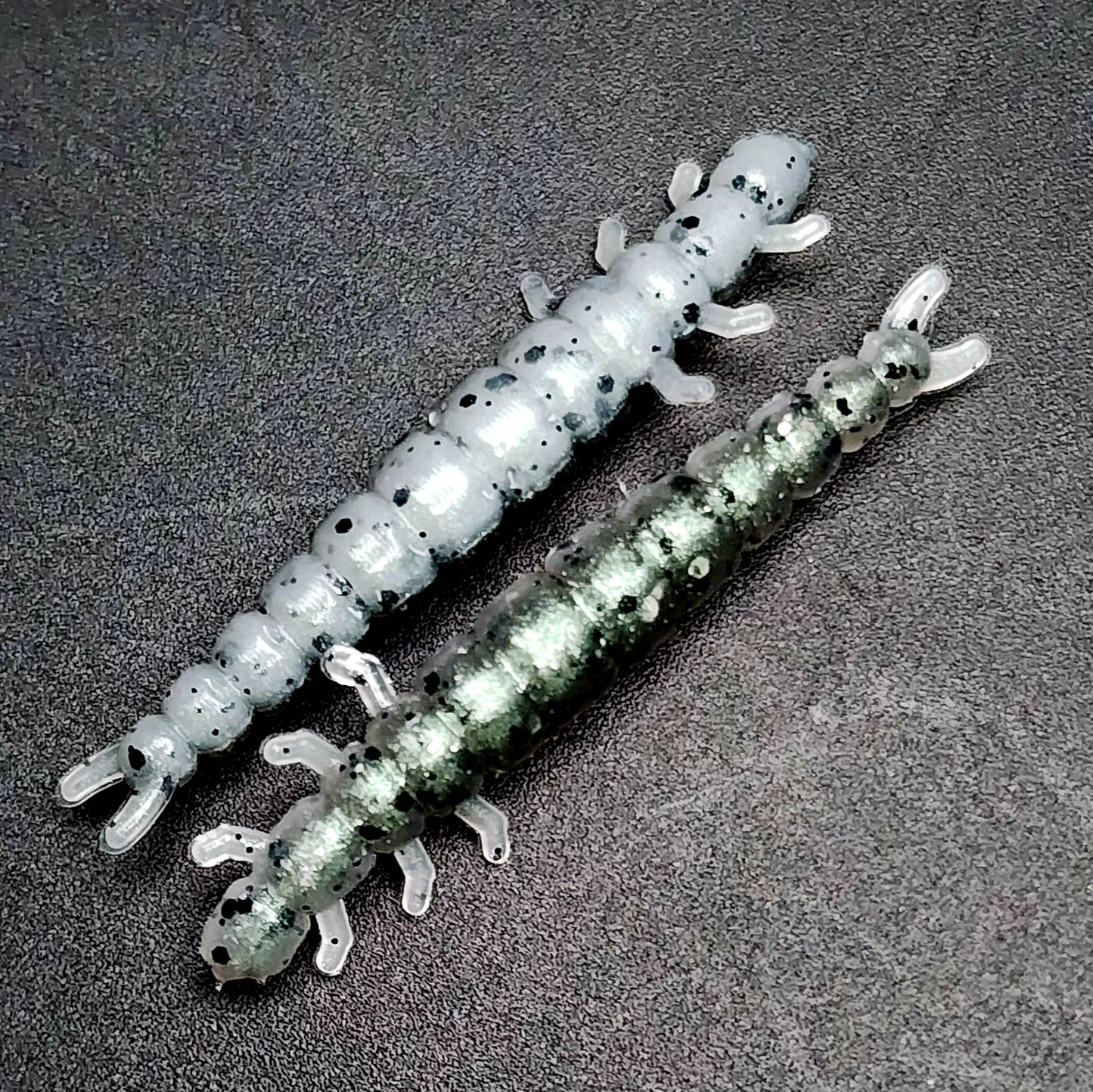 Jar of 1.3" Caddis Fly Larvae "Stream Weaver"