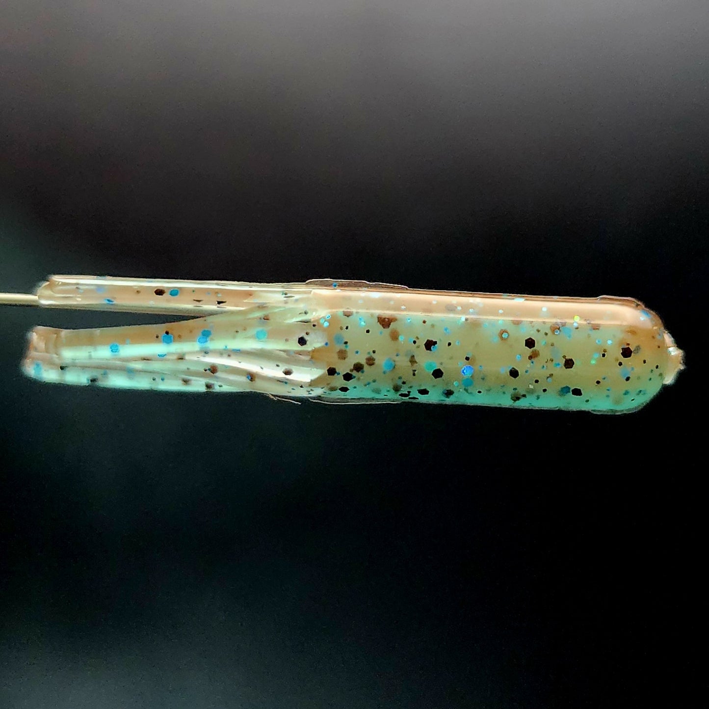 Jar of 1.8" Micro Hollow Tube "The Whisker-Doodle Dangleworm"