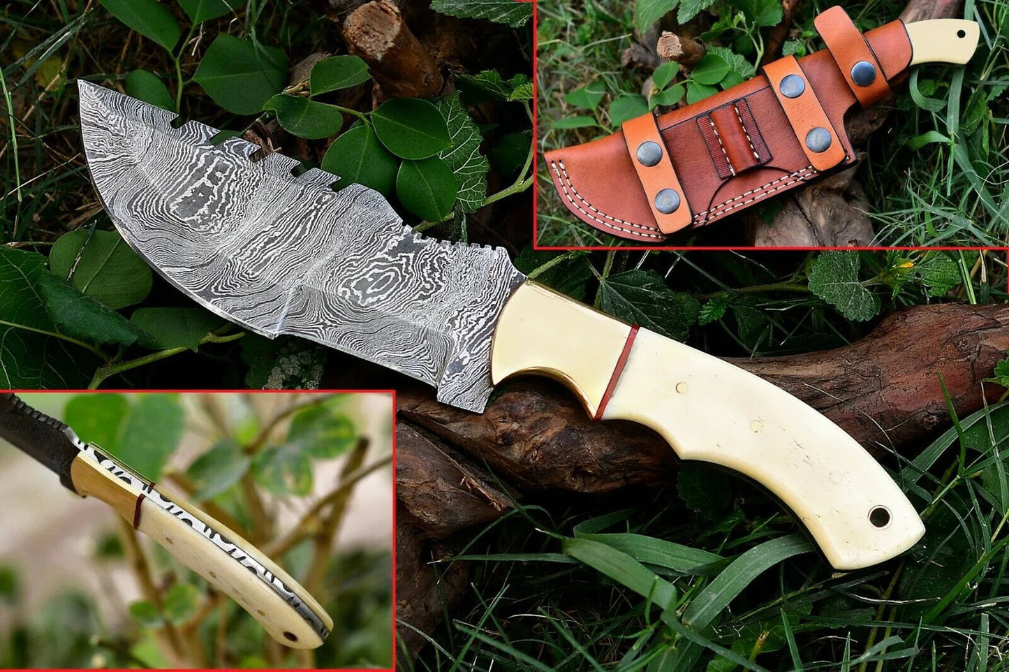 Tom Brown Tracker #3 – Custom Handmade Damascus Survival Knife