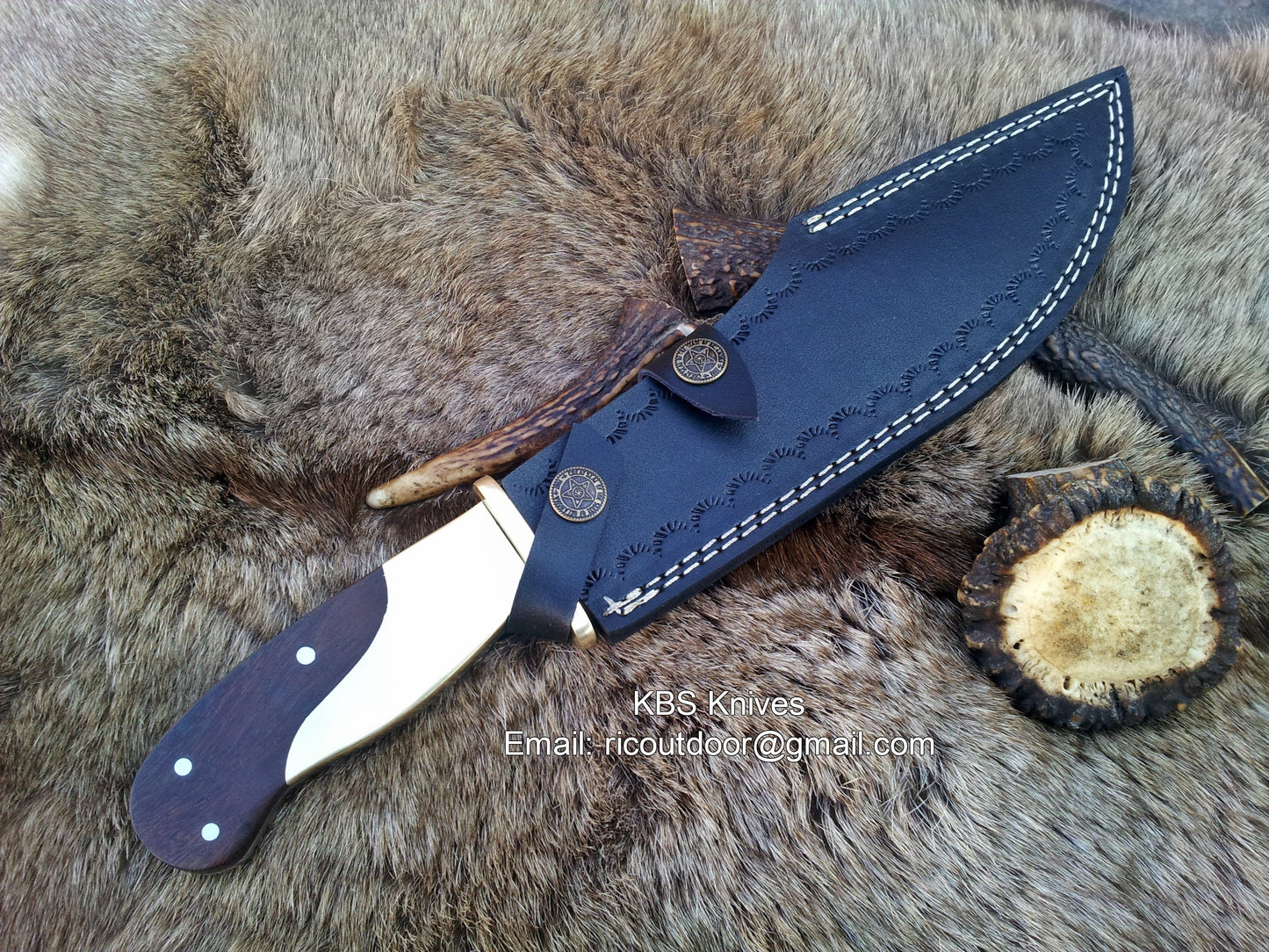Damascus Hand Made Hunting Knife