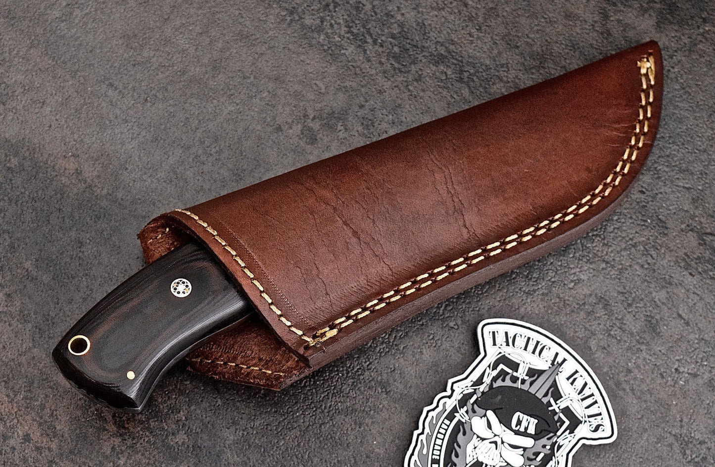 Custom Handmade Damascus Steel Skinning/Camping/Hunting Knife