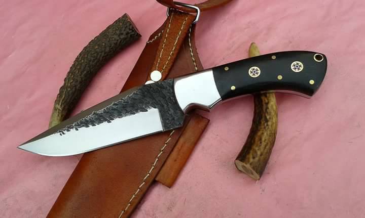 Custom Handmade Hand Forged 1095 HC Steel Hunting Skinner EDC Knife