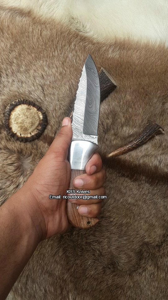 Ridgeback Hunter Custom Handmade Damascus Knife KBS Knives Store