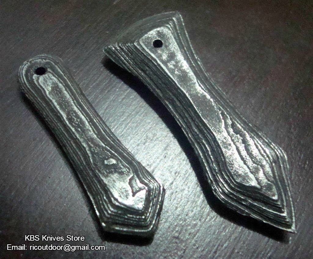 Damascus Antique Looking Drop Pendants