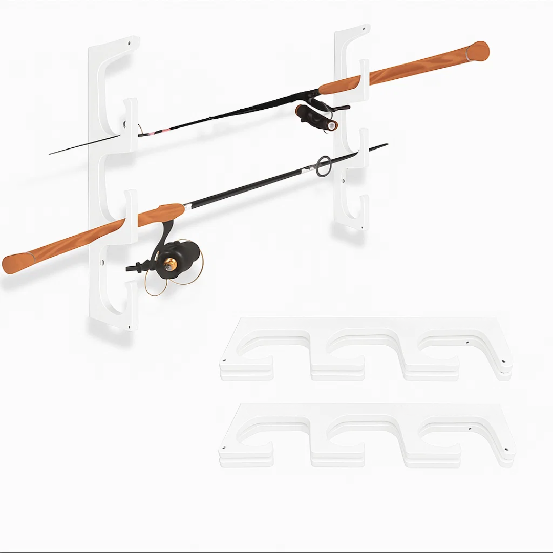 Made in the USA Fishing Rod Rack | Wall or Ceiling Mounted
