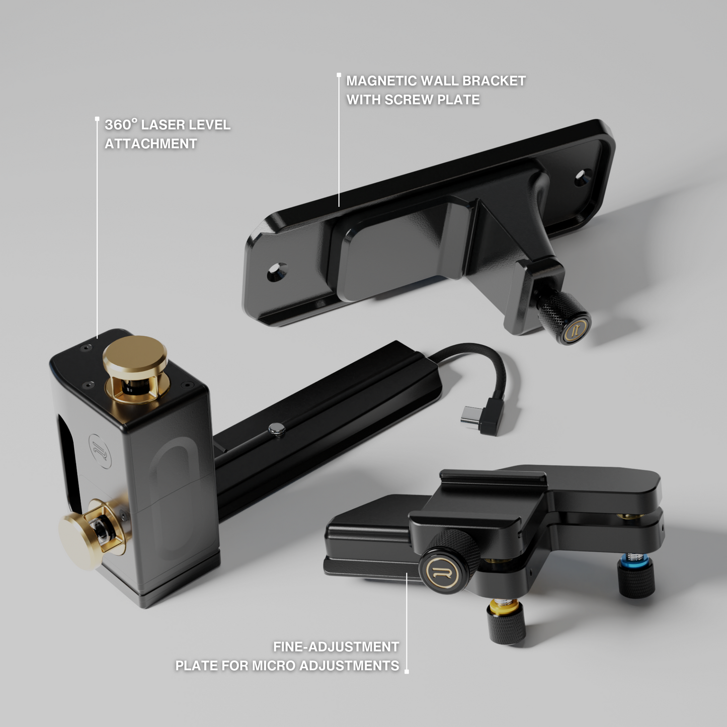 Robbox 360º Adjustable Cross Line Laser Level Kit Compatible w/ Sennses Pro