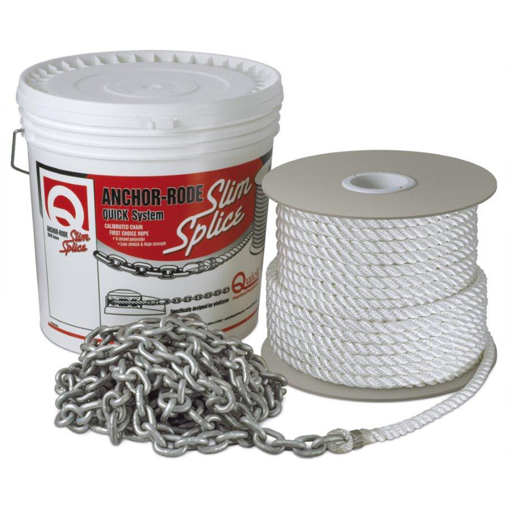 Quick Anchor Rode - 20' of 10mm Chain 200' of 5/8" Rope