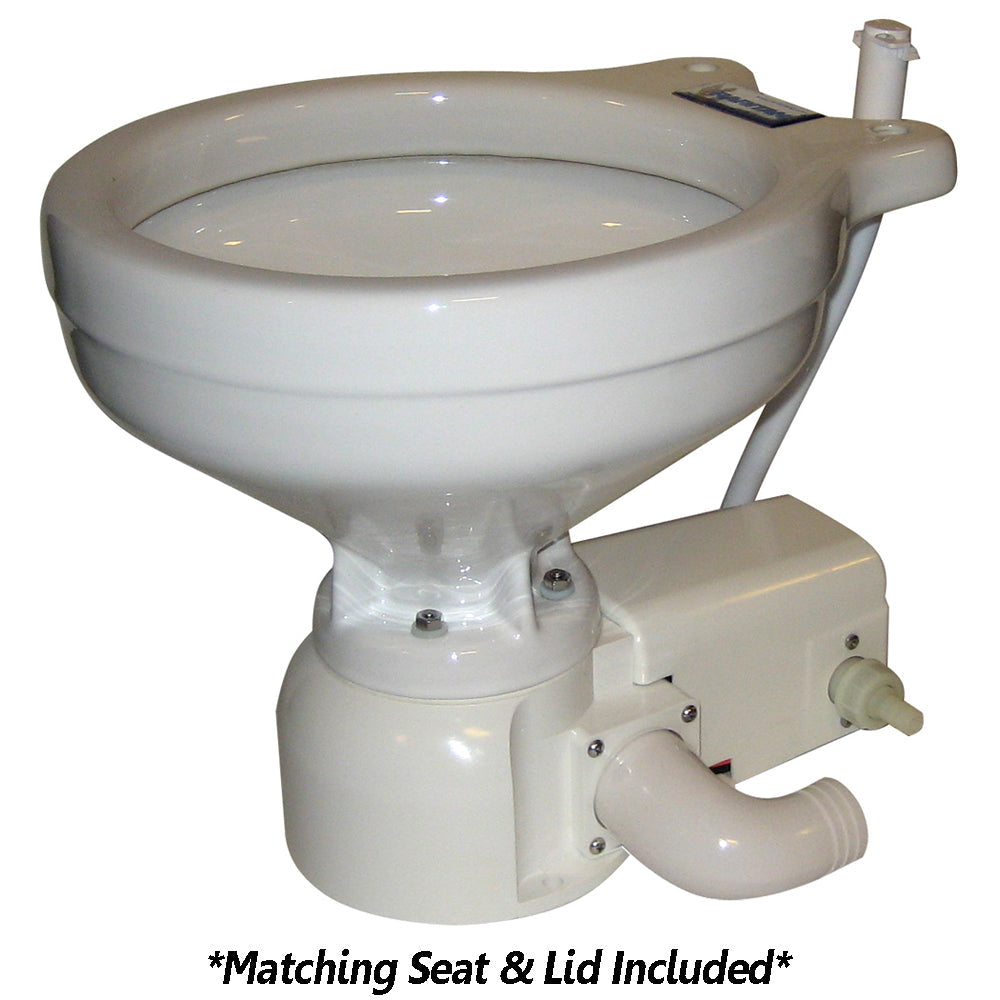 Raritan Sea Era QC Toilet - Household Style - Freshwater Solenoid - Straight 90 Discharge - Smart Toilet Control - 12v