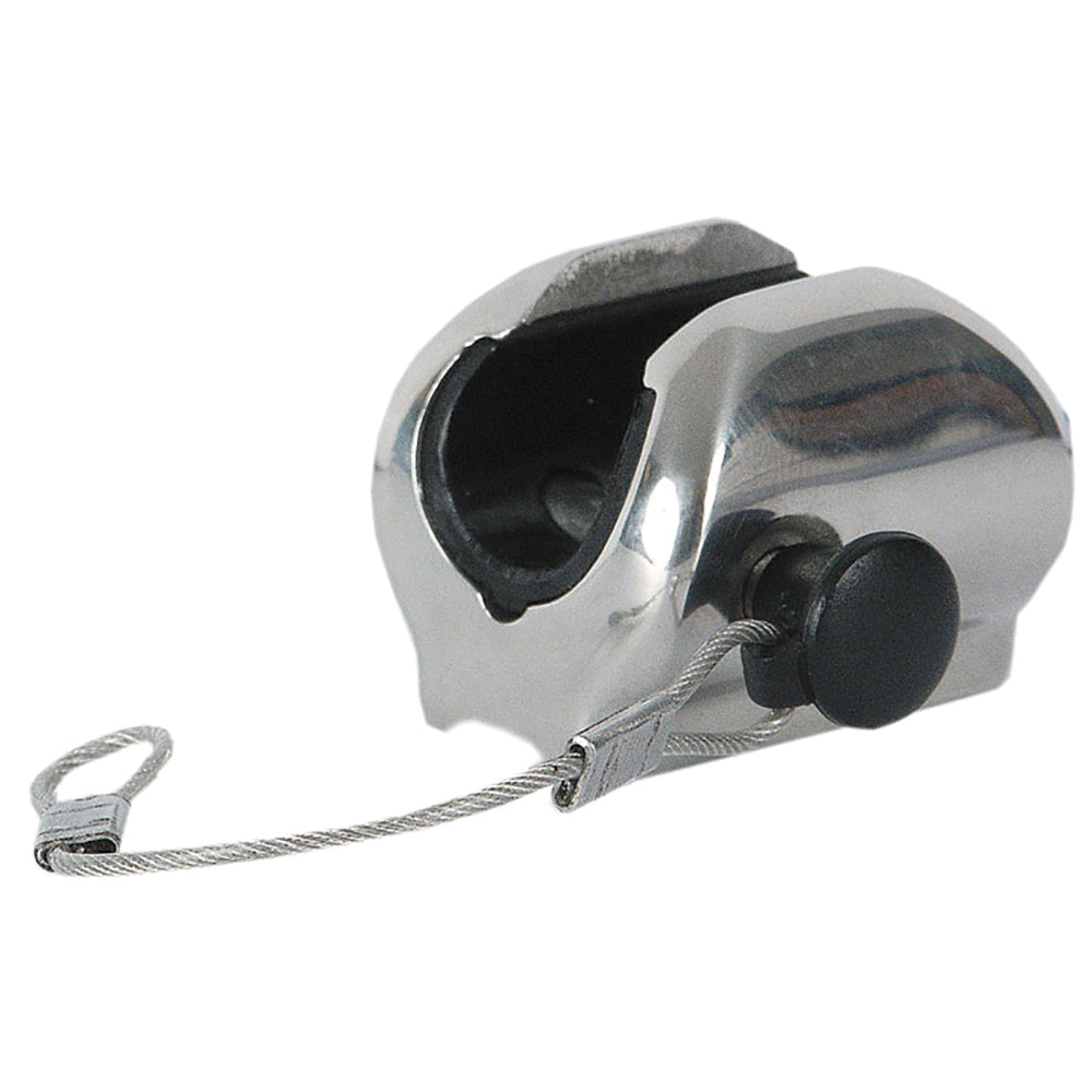 TACO Concave Deck Hinge w/Pin Lanyard - Fits 7/8" Tube