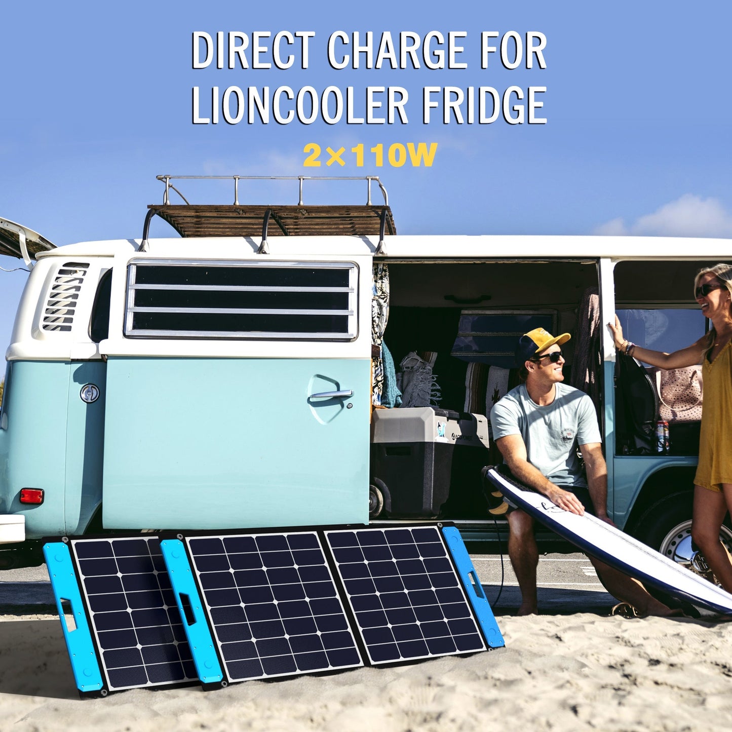 Acopower Foldable Kits Light weight suitcase 200W, w/controller