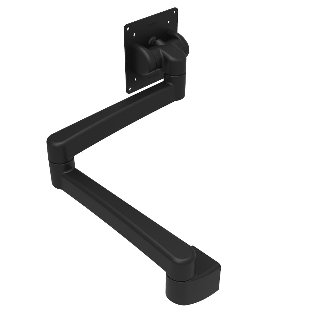 Southco Tilt Head Assembly Tilt Swivel Double Arm - Wall Mount - Black