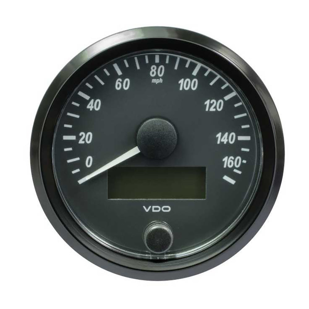 VDO SingleViu 80mm (3-1/8") Speedometer - 160MPH