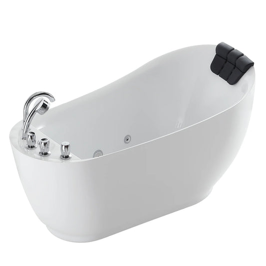Empava 67 in. Whirlpool Freestanding Acrylic Bathtub - EMPV-67AIS05