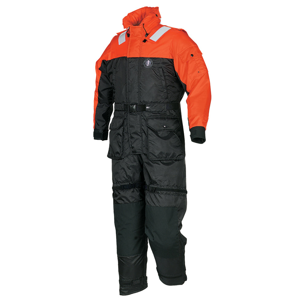 Mustang Deluxe Anti-Exposure Coverall Work Suit - Orange/Black - XL