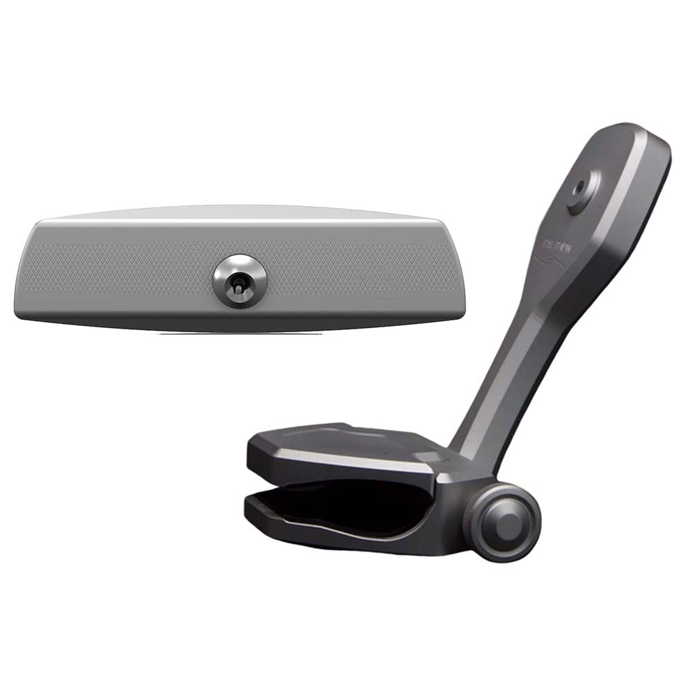 PTM Watersports Mirror/Bracket Kit w/VR-140 Elite Mirror ZXR-361 (Titanium Grey)