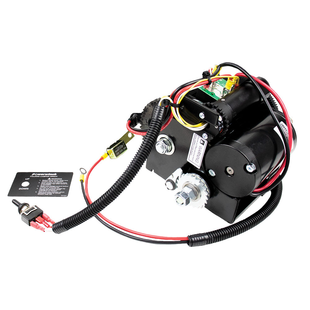 Powerwinch Folding Pop-Up Camper Winch w/1200lb Lift Capacity