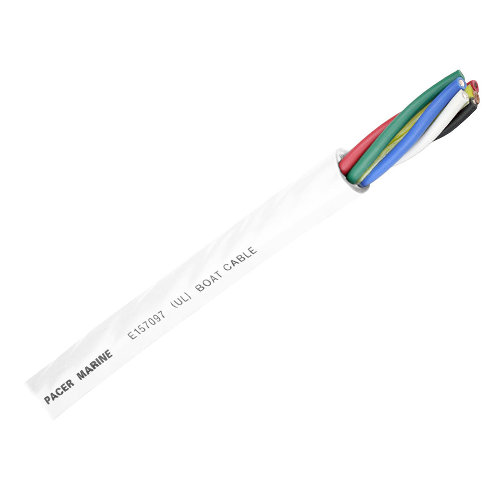Pacer Round 6 Conductor Cable - 250 - 16/6 AWG - Black, Brown, Red, Green, Blue White