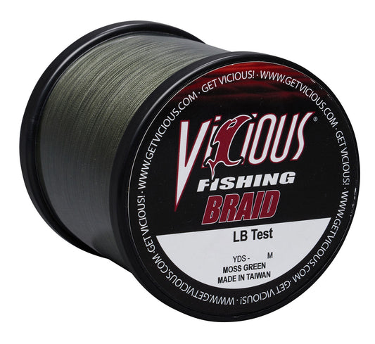 Vicious Standard Green Braid - 200 Lb Test