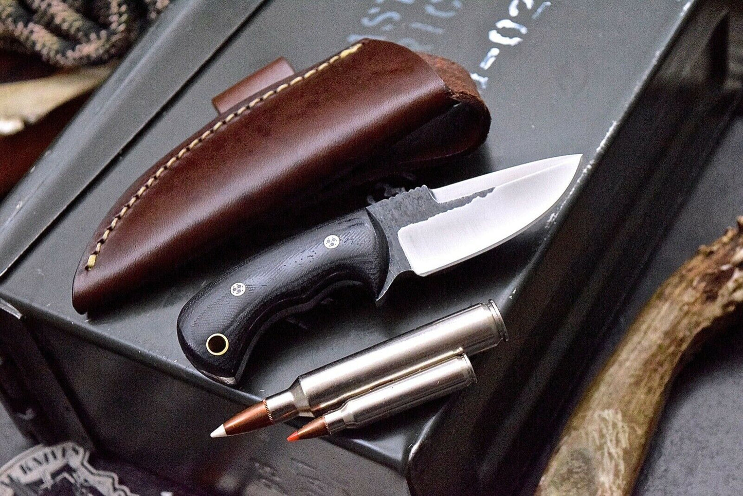 EDC Skinner Knife - VG10 Stainless Blade, Micarta G10 Scales - 5.375" Overall Length - KBS Knives Store