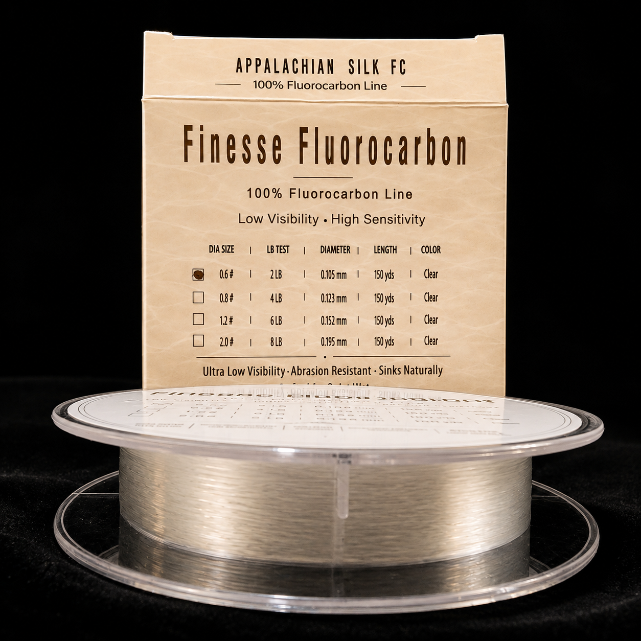 Creek Life "Appalachian Silk FC" Micro Finesse JDM Flourocarbon Fishing Line