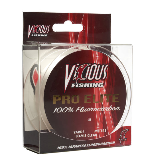 Vicious Pro Elite 100% Japanese Fluorocarbon - 20 LB Test