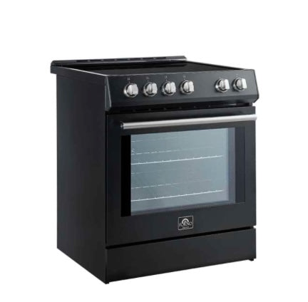 Forno Leonardo Espresso 30-Inch Slide-In Black Induction Range