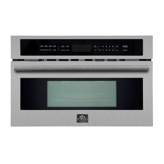 FORNO Capoliveri 30 Inch Stainless-Steel 1000 Watts Microwave Drawer 1.2 cu.ft.