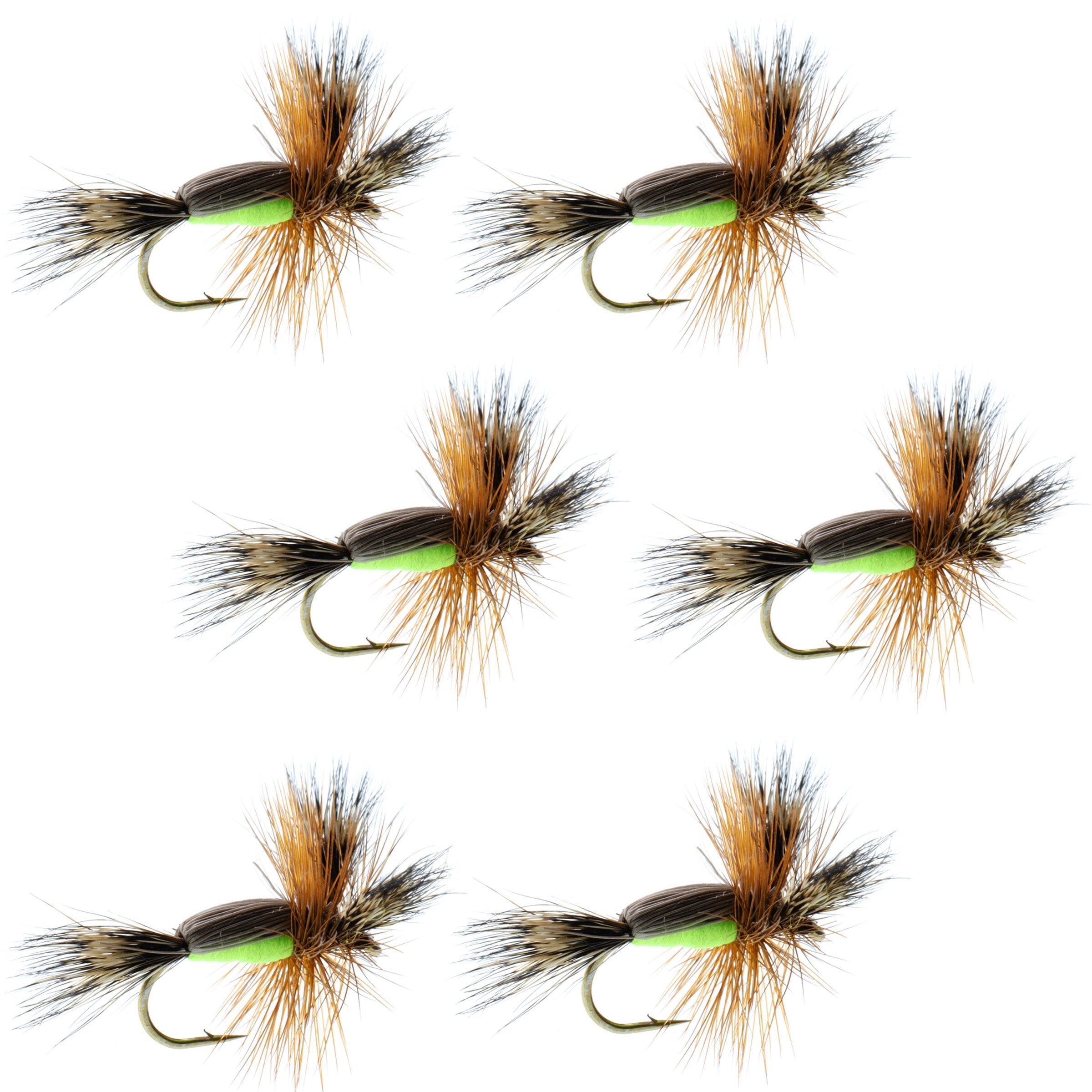 Chartreuse Humpy Classic Hair Wing Dry Fly