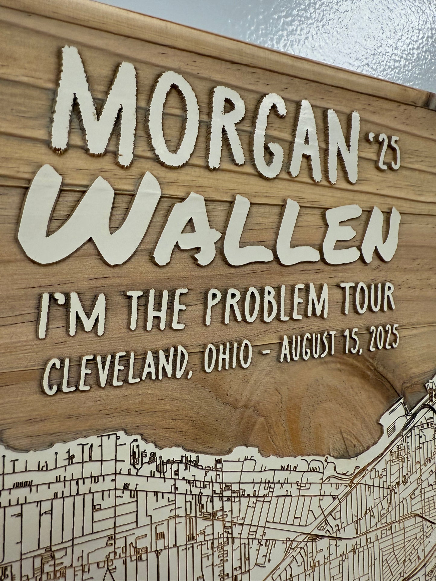 Morgan Wallen - Limited Edition "I'm The Problem Tour" Setlist Map