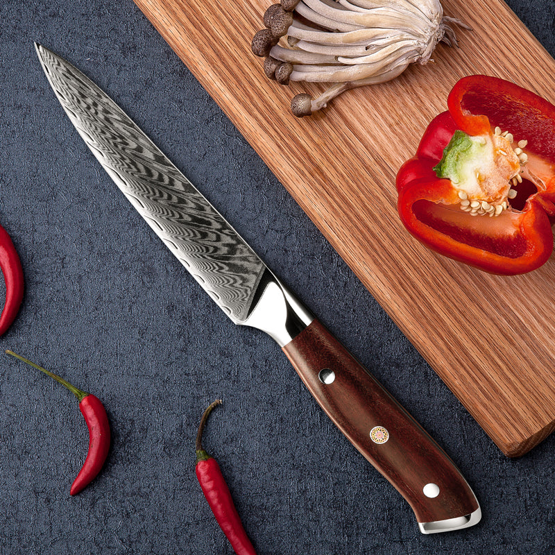 Splendor Knife Set 4 Piece VG10 Damascus Steel with Pakkawood Handle & Sheath
